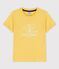 T-shirt  maniche corte in cotone bambino giallo ORGE