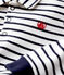 Polo in cotone bebè. bianco MARSHMALLOW/blu SMOKING