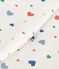 Sacco nanna neonato in cotone con cuore stampato TOG 2 bianco MARSHMALLOW/bianco MULTICO