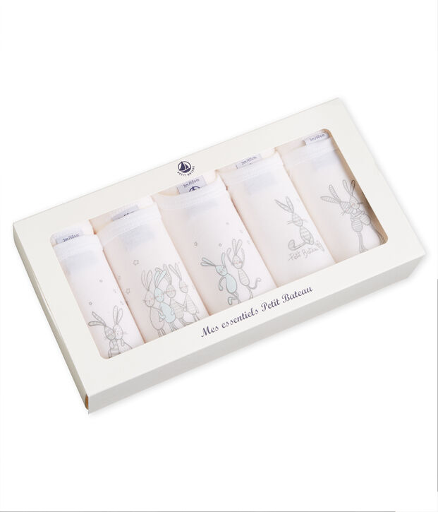 Lotto di 5 bodies a maniche lunghe per beb&eacute; unisex multicolore