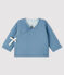 Cardigan neonata in tubique grigio TEMPETE