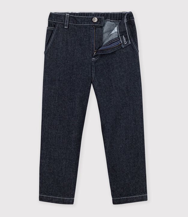 Pantaloni carpenter in denim bambino DENIM BRUT FONCE