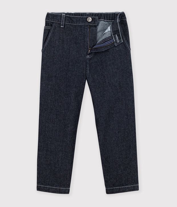 Pantaloni carpenter in denim bambino DENIM BRUT FONCE