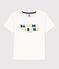T-shirt  maniche corte in cotone bambino bianco MARSHMALLOW