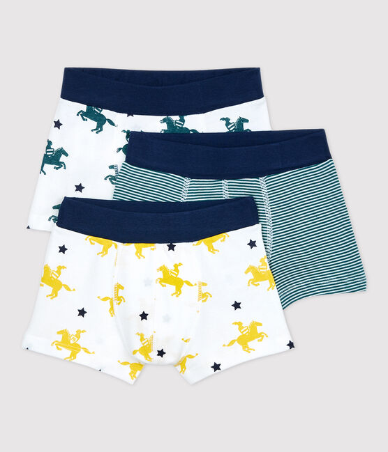 Confezione da 3 boxer bambino fantasia cavalieri variante 1