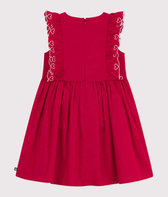 Abito senza maniche in cotone bambina rosso TERKUIT