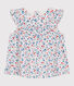 Blusa senza maniche in cotone con stampa a fiori neonato