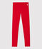 Jeggings bambina in jersey elasticizzato rosso TERKUIT