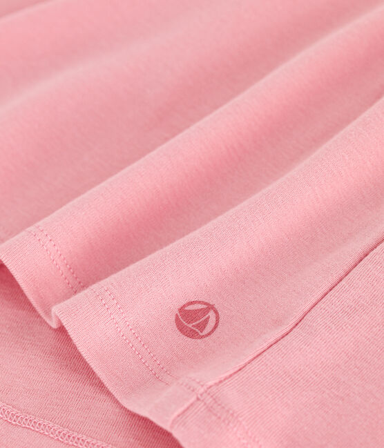 T-shirt L'Iconique in cotone tinta unita donna rosa CHARME