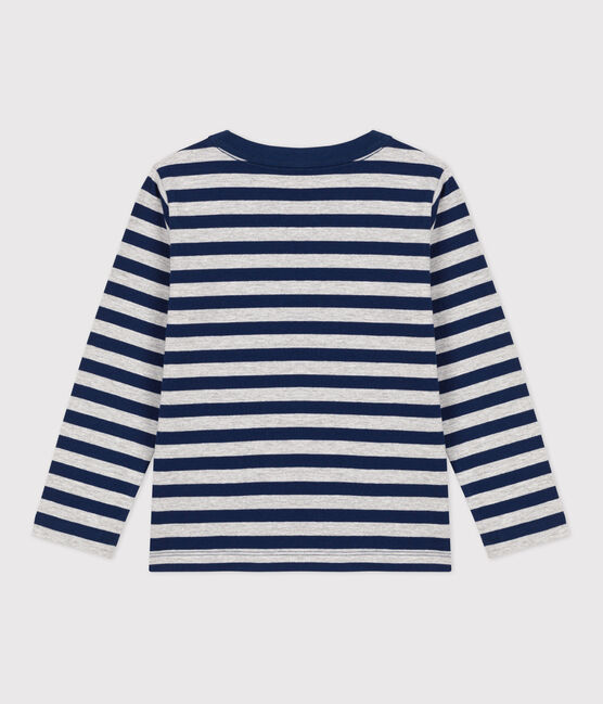 T-shirt bambino a maniche lunghe in cotone blu MEDIEVAL/ FUMEE