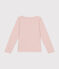 T-shirt a maniche lunghe a costine bambina rosa SALINE