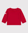 Maglione in stile marinaro in lana e cotone tinta unita neonato rosso POMPEI