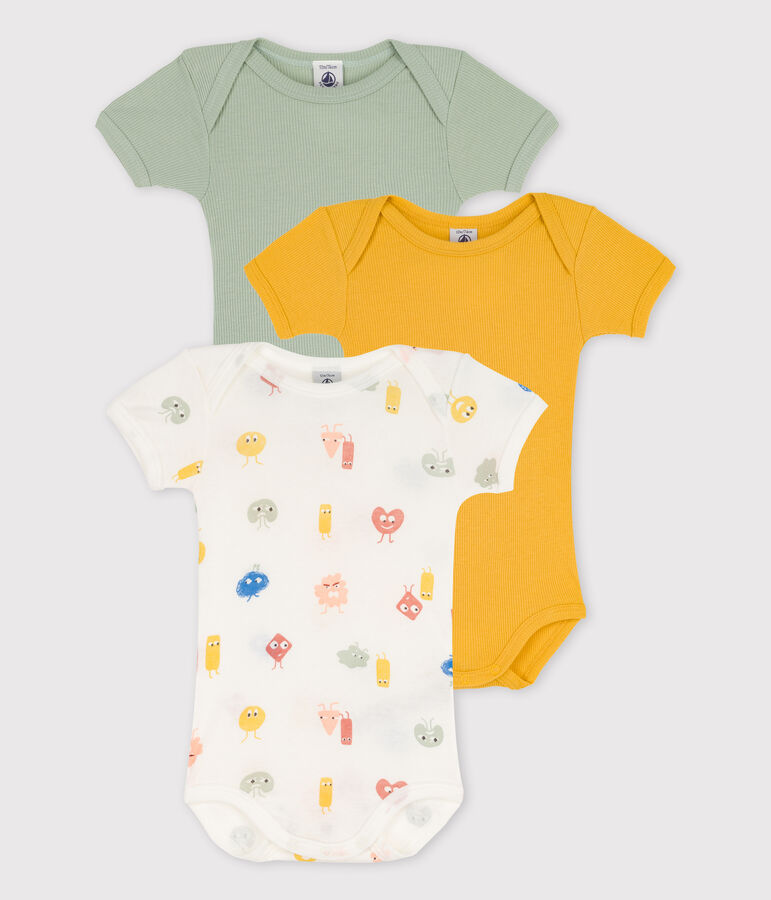 Confezione da 3 body manica corta in cotone e Lyocell variante 1