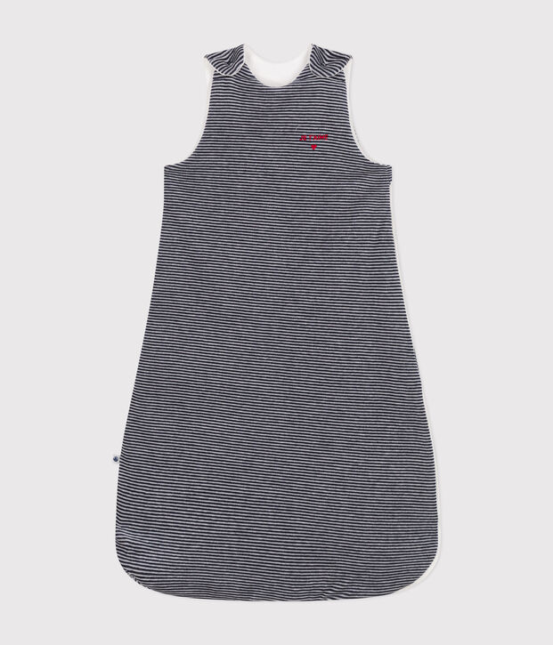 Sacco nanna in velluto neonato TOG 2,5 blu/bianco