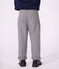 Pantaloni con pinces in flanella di cotone bambino grigio