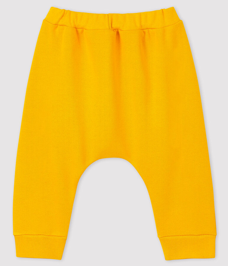 Pantalone beb&eacute; in molleton giallo