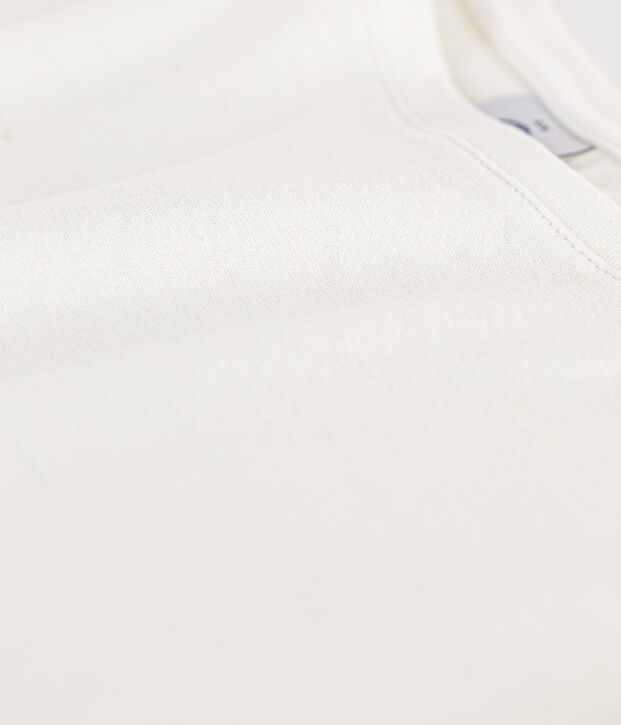 T-shirt "L'IDEAL" in cotone/lino Donna bianco