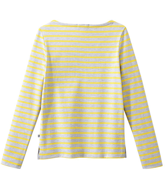 Mariniere iconica grigio POUSSIERE/giallo BLE