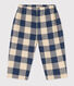 Pantaloni di flanella a scacchi per bebè