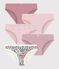 Set di slip in cotone a fiori bambino multicolore