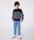 Pullover marinaro in misto lana e cotone a righe bambino