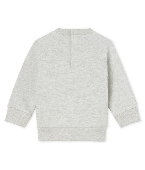 Felpa maschietto in molleton grigio BELUGA CHINE CN