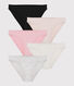 Confezione da 5 slip in cotone leggero Donna