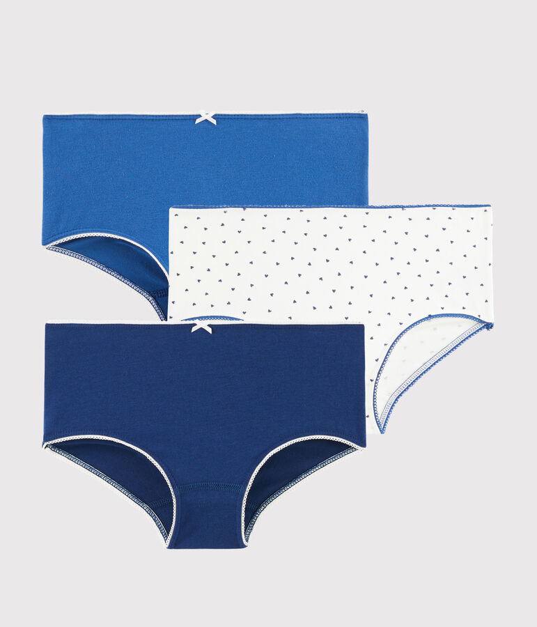 Confezione da 3 mutandine cuoricini bambina multicolore