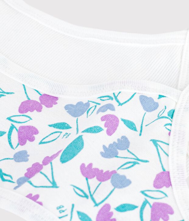 Lot de 2 brassi&egrave;res en coton multicolore