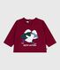 T-shirt a maniche lunghe in cotone con motivo gatto neonato