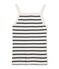 Canotta bambina beige COQUILLE/blu SMOKING