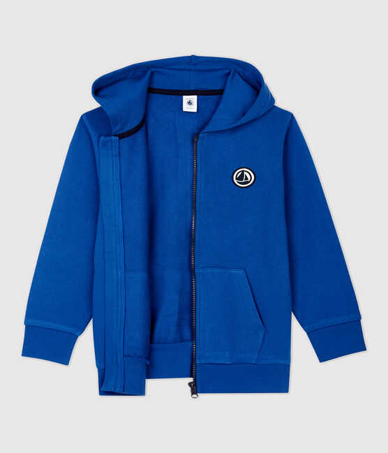 Felpa con cappuccio bambina/bambino blu MAJOR