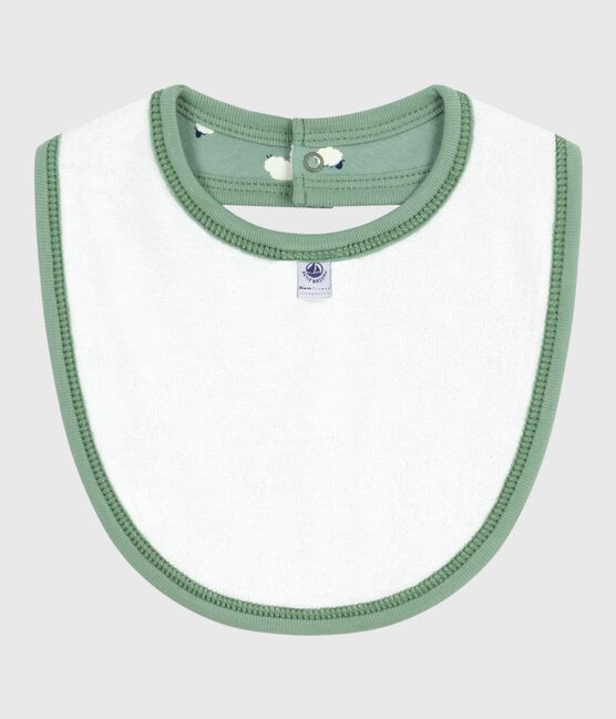 Bavaglino nascita in cotone con stampa SAULE/ MULTICO