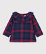 Blusa a manica lunga di flanella per bebè