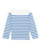 Maglia alla marinara da bambino con decorazioni creative bianco MARSHMALLOW/blu PERSE