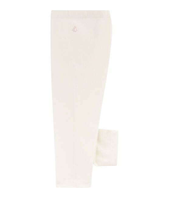 Legging corto bambina bianco MARSHMALLOW