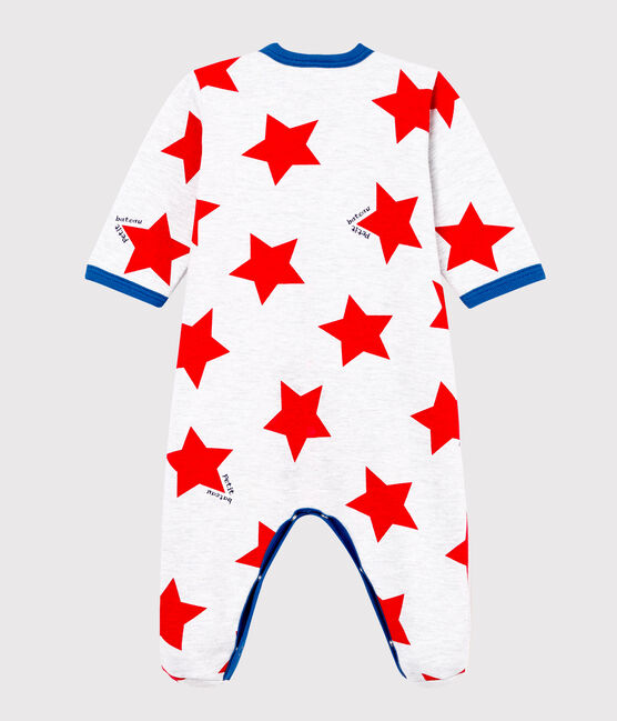 Tutina pigiama bambino grigio POUSSIERE/bianco MULTICO