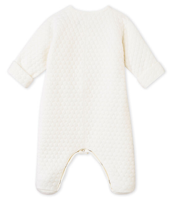 Tutina due in 1 in tubique matelassé bianco MARSHMALLOW