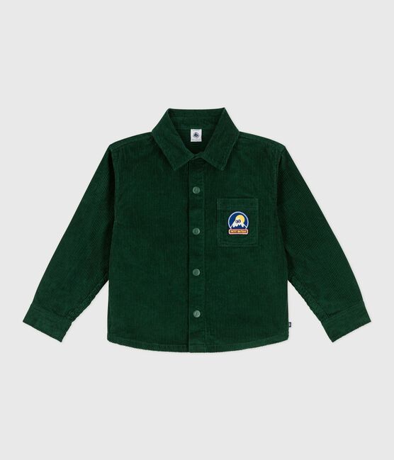 Camicia in velluto tinta unita bambino. WILLOW