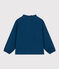 Blusa in garza di cotone bambina blu INCOGNITO