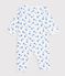 Dors bien sans pied en coton bianco/blu/multicolore