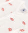 Tutina corta in cotone con granchi neonato bianco MARSHMALLOW/bianco MULTICO