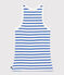 Canotta L'Iconique in cotone a righe donna bianco MARSHMALLOW/blu PERSE
