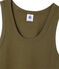 Canotta donna in costina originale 1x1 verde LITOP