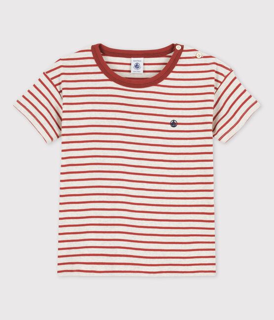 T-shirt  maniche corte in cotone bambino beige MONTELIMAR/ OMBRIE