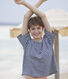 T-shirt LE BOXY in spugna di cotone donna