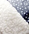 Cappello di pelliccia con paraorecchie impermeabile bebè maschio blu SMOKING/bianco MARSHMALLOW