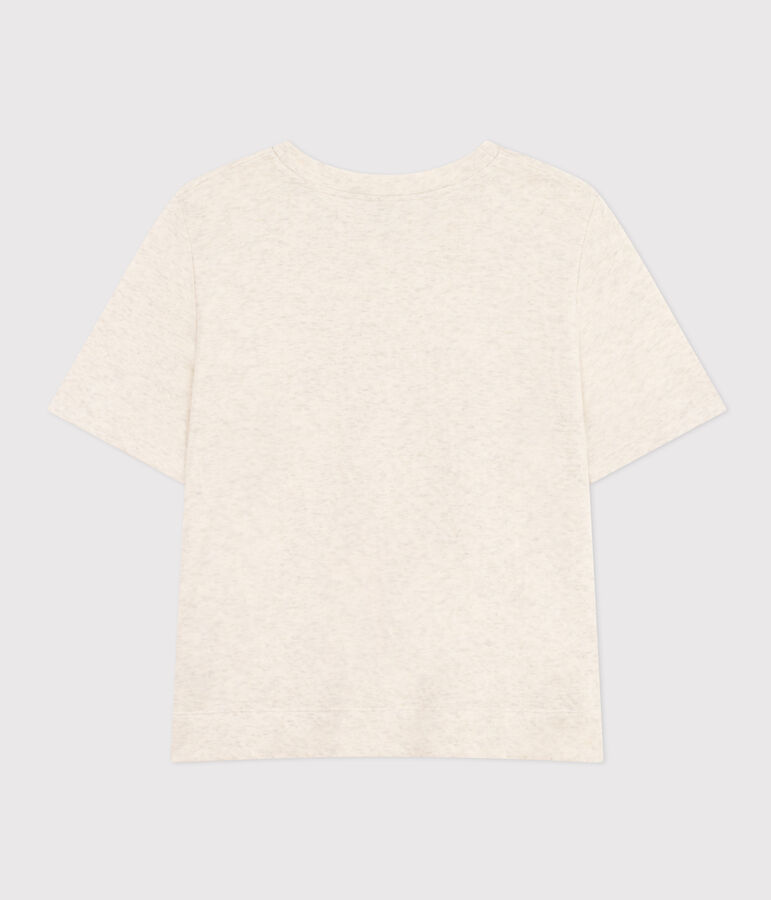 T-shirt LE BOXY in cotone donna beige