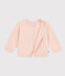 Cardigan in tricot di cotone bebè rosa SALINE