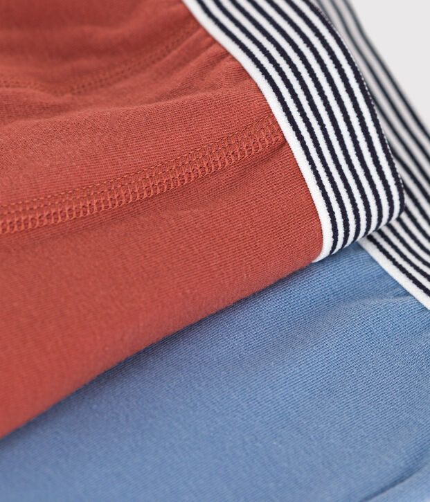 Confezione da 2 boxer in cotone ed elastan junior multicolore